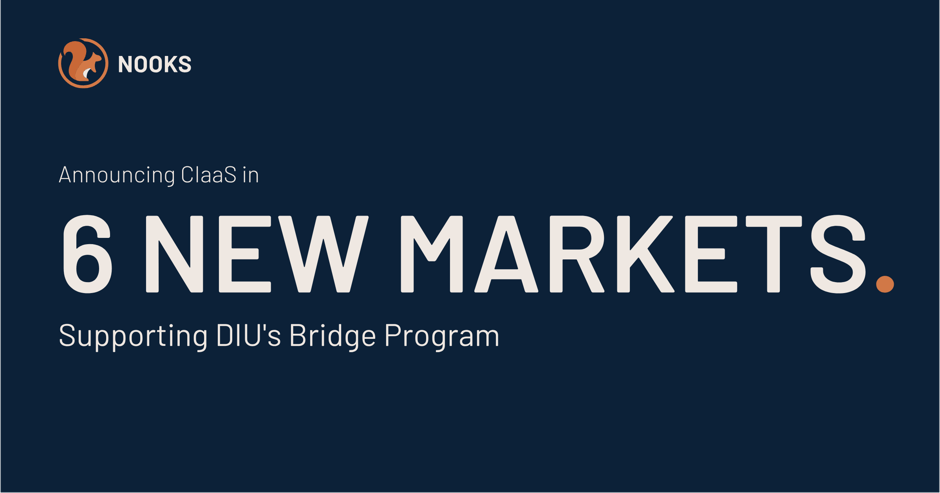 Nooks announces Classified Infrastructure-as-a-Service in six new markets supporting DIU's Bridge Program.